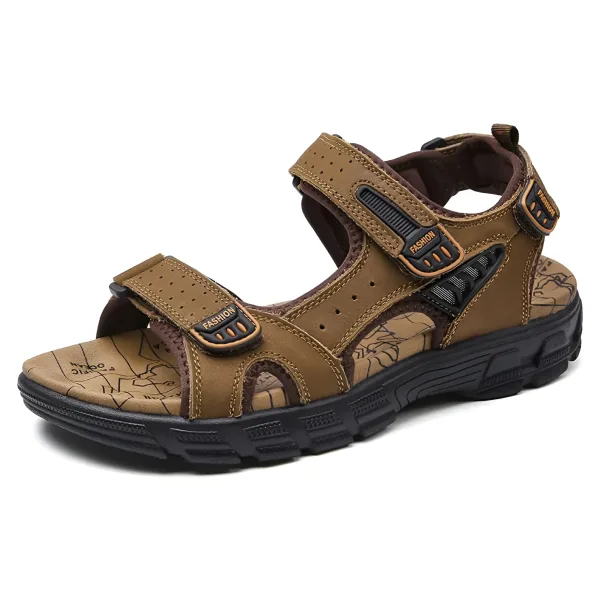 Lightweight Casual Leather Sandals for Men